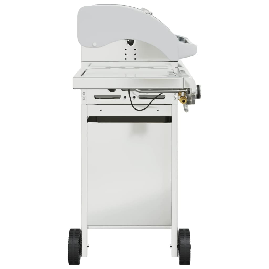 vidaXL Gas BBQ Grill with 5 Burners Silver Stainless Steel 4