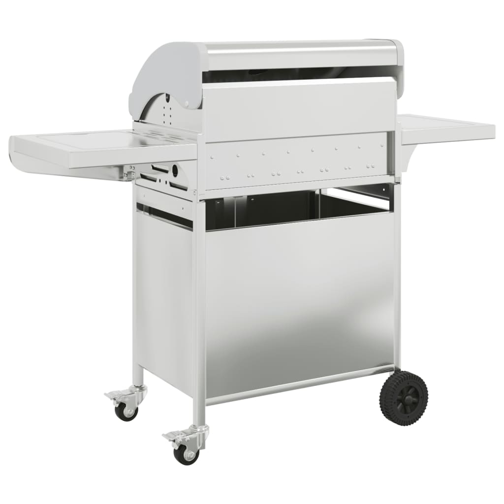 vidaXL Gas BBQ Grill with 5 Burners Silver Stainless Steel 5
