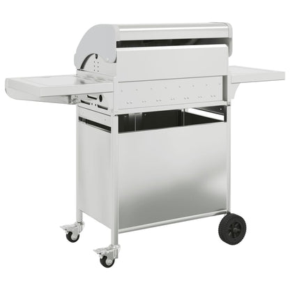 vidaXL Gas BBQ Grill with 5 Burners Silver Stainless Steel 5