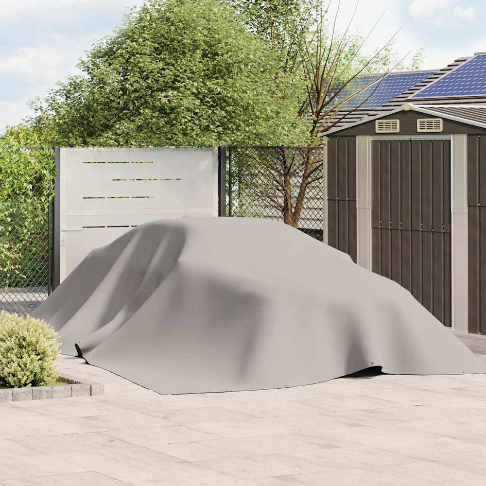 vidaXL Tarpaulin 650 g/m² with Eyelets Grey