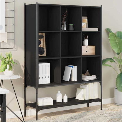 Bookcase 102x30x141,5 cm Engineered Wood Black