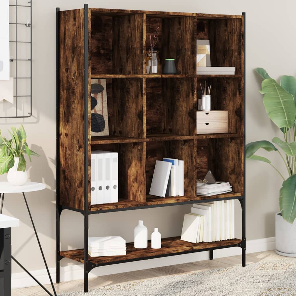 Bookcase 102x30x141,5 cm Engineered Wood Smoked oak