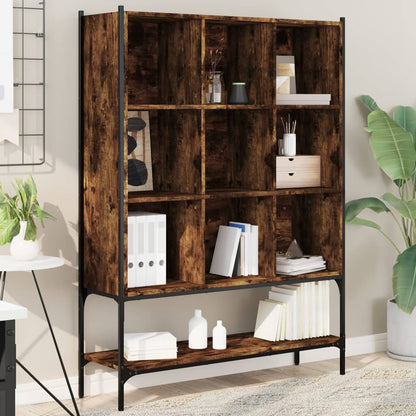 Bookcase 102x30x141,5 cm Engineered Wood Smoked oak