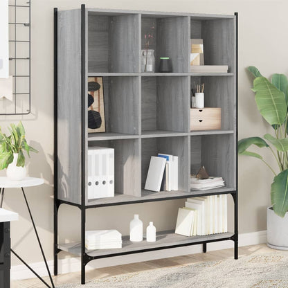 Bookcase 102x30x141,5 cm Engineered Wood Grey sonoma