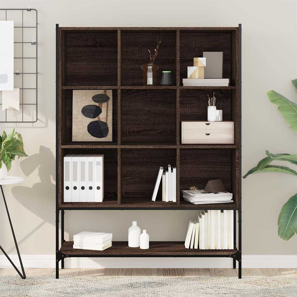 Bookcase 102x30x141,5 cm Engineered Wood Brown oak