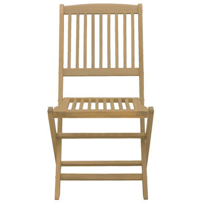 vidaXL 9 Piece Garden Dining Set Solid Wood Acacia 5