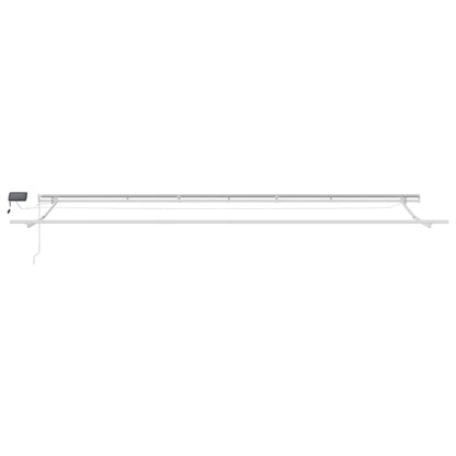 vidaXL Retractable Awning Burgundy 600 x 300 cm Fabric and Aluminium 6