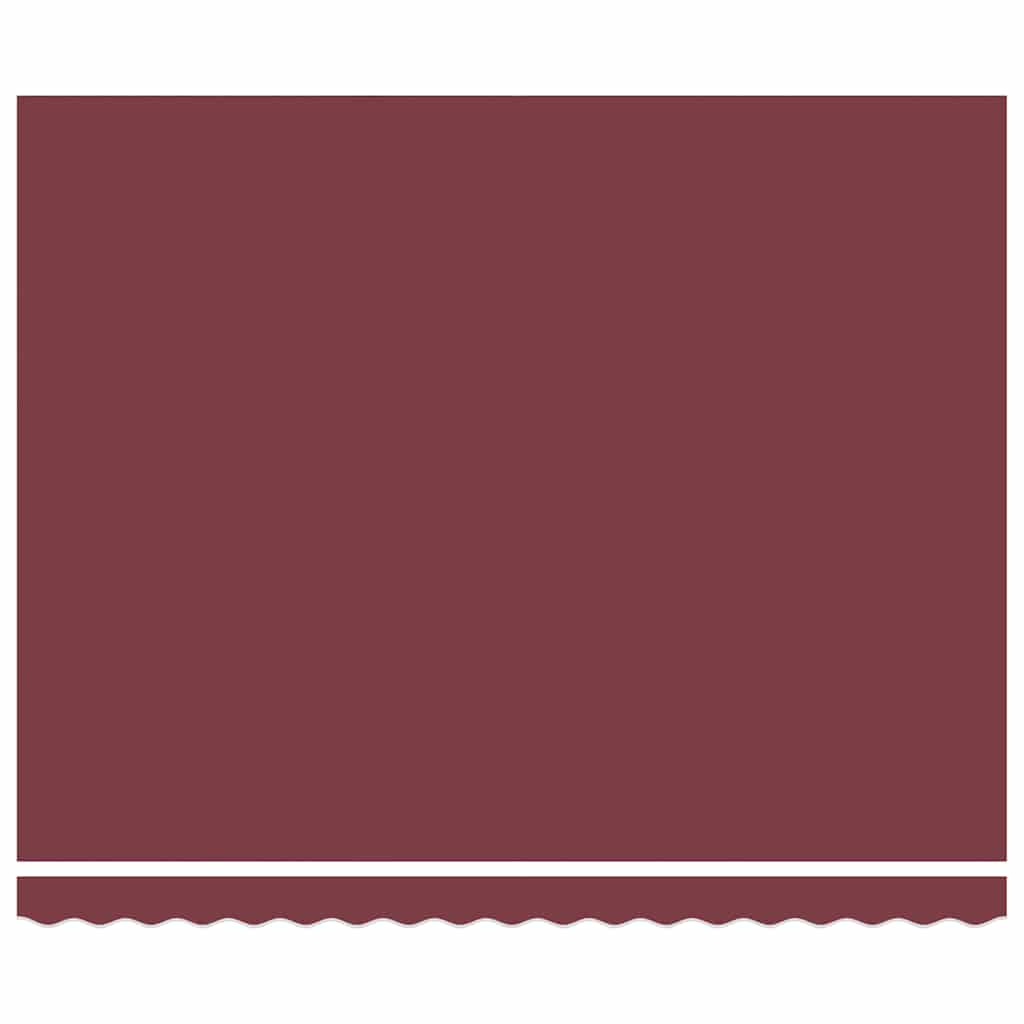 vidaXL Manual Retractable Awning Burgundy 400x300 cm 4