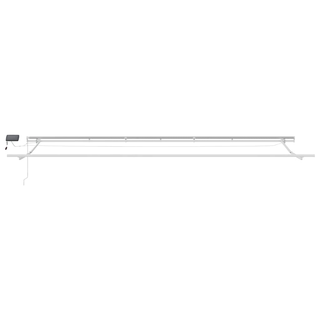 vidaXL Retractable Awning Brown 600 x 300 cm Fabric and Aluminium 5