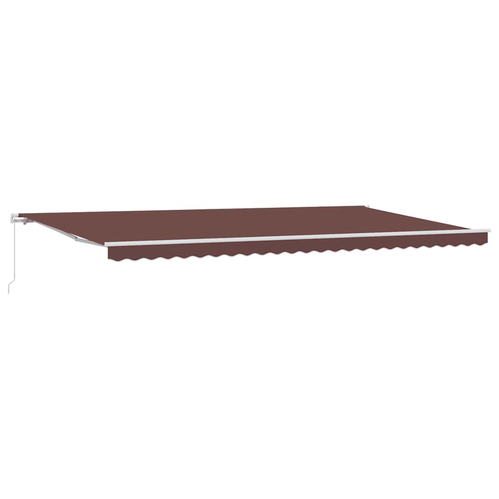 vidaXL Manual Retractable Awning Brown 600x300 cm 2