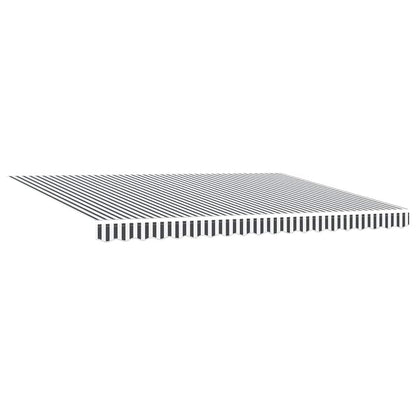 vidaXL Manual Retractable Awning with LED Anthracite&White 450x300 cm 6