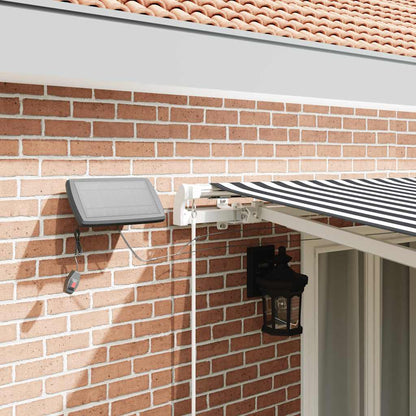 vidaXL Manual Retractable Awning with LED Anthracite&White 500x300 cm 4