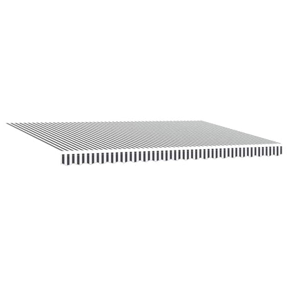 vidaXL Manual Retractable Awning with LED Anthracite&White 500x300 cm 5