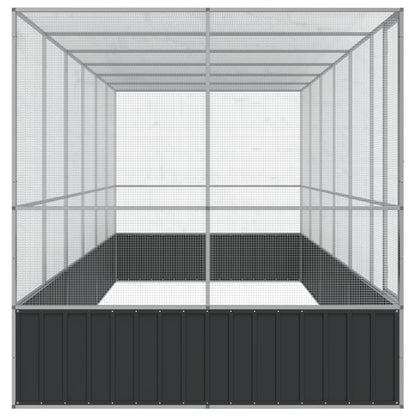 vidaXL Aviary with Extension Silver 625x207x212 cm Steel 4