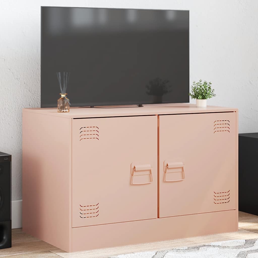 TV Cabinet 67x39x44 cm Steel Pink 1