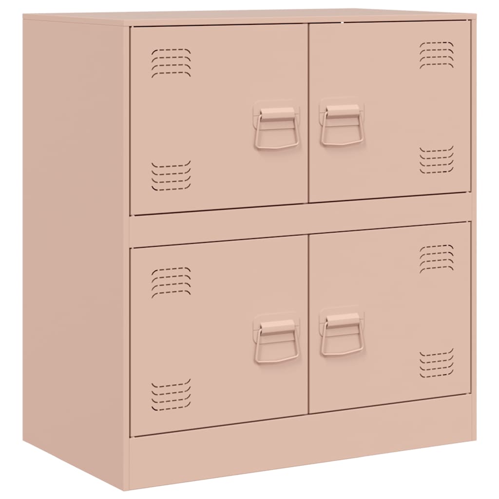 Sideboard 67x39x73 cm Steel Pink