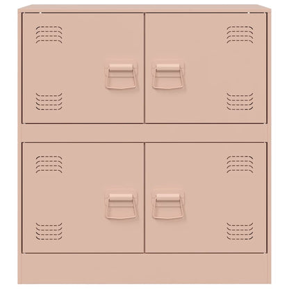 Sideboard 67x39x73 cm Steel Pink