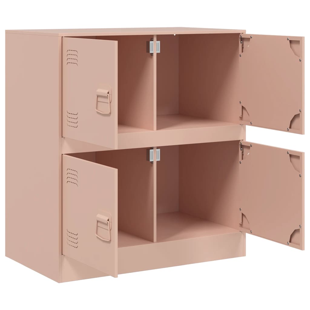 Sideboard 67x39x73 cm Steel Pink