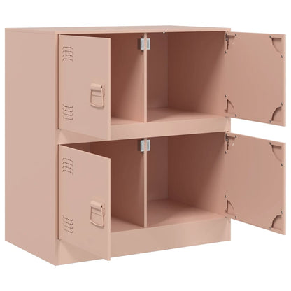 Sideboard 67x39x73 cm Steel Pink