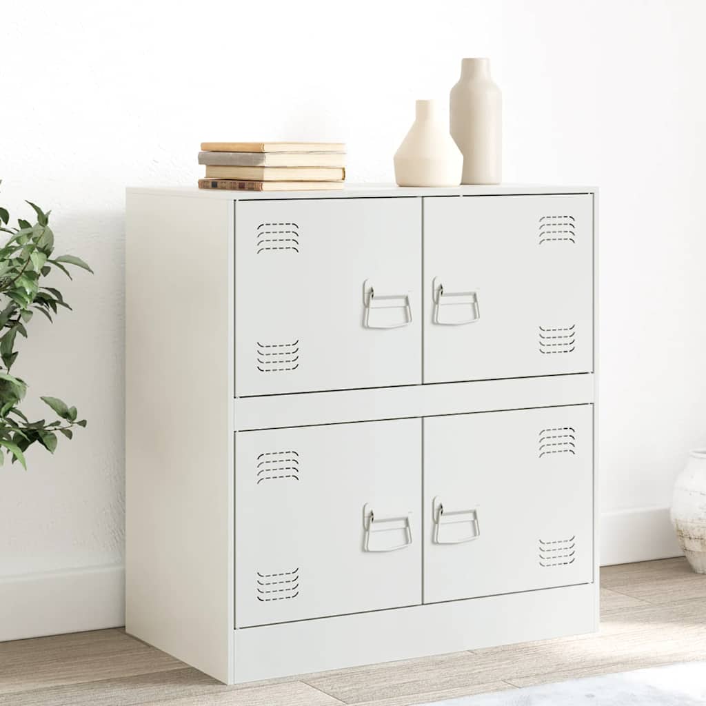Sideboard 67x39x73 cm Steel White