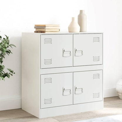 Sideboard 67x39x73 cm Steel White