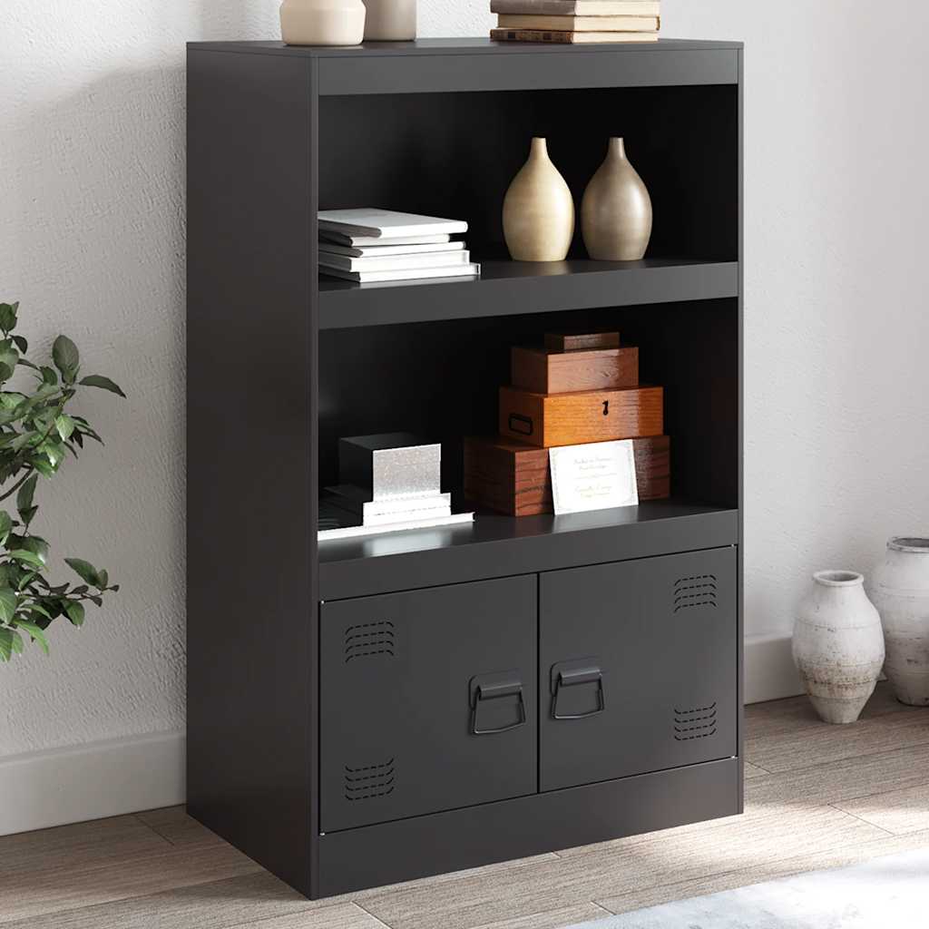 Sideboard 67x39x107 cm Steel Black