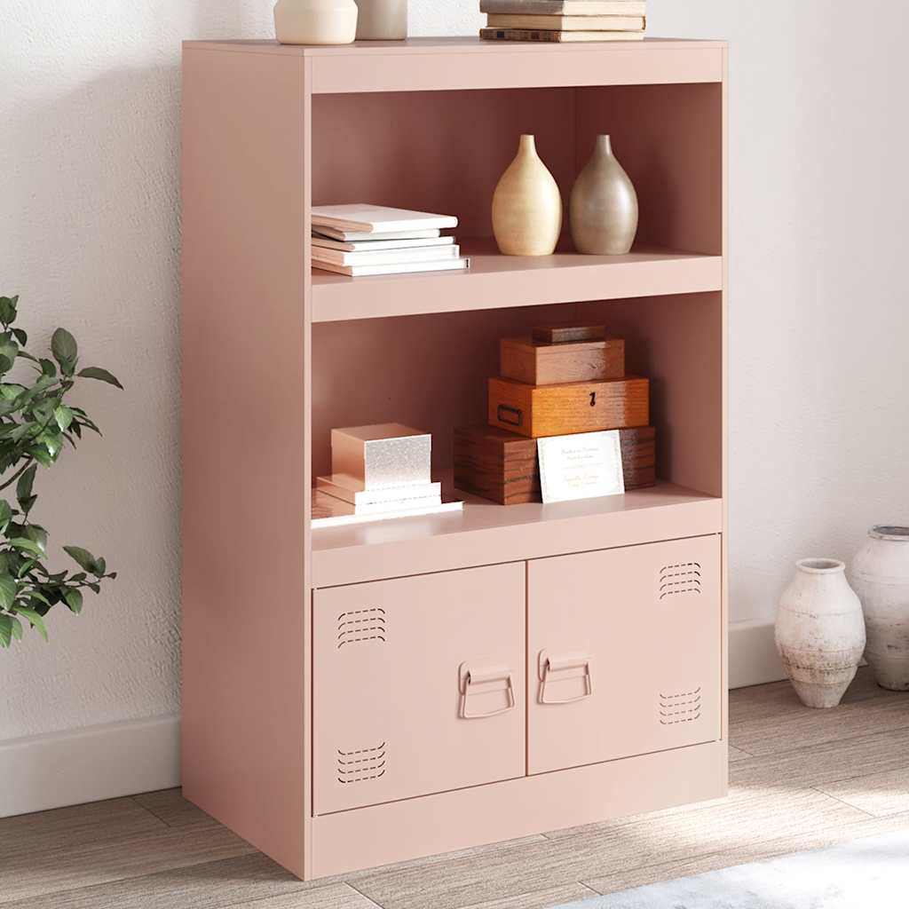 Sideboard 67x39x107 cm Steel Pink