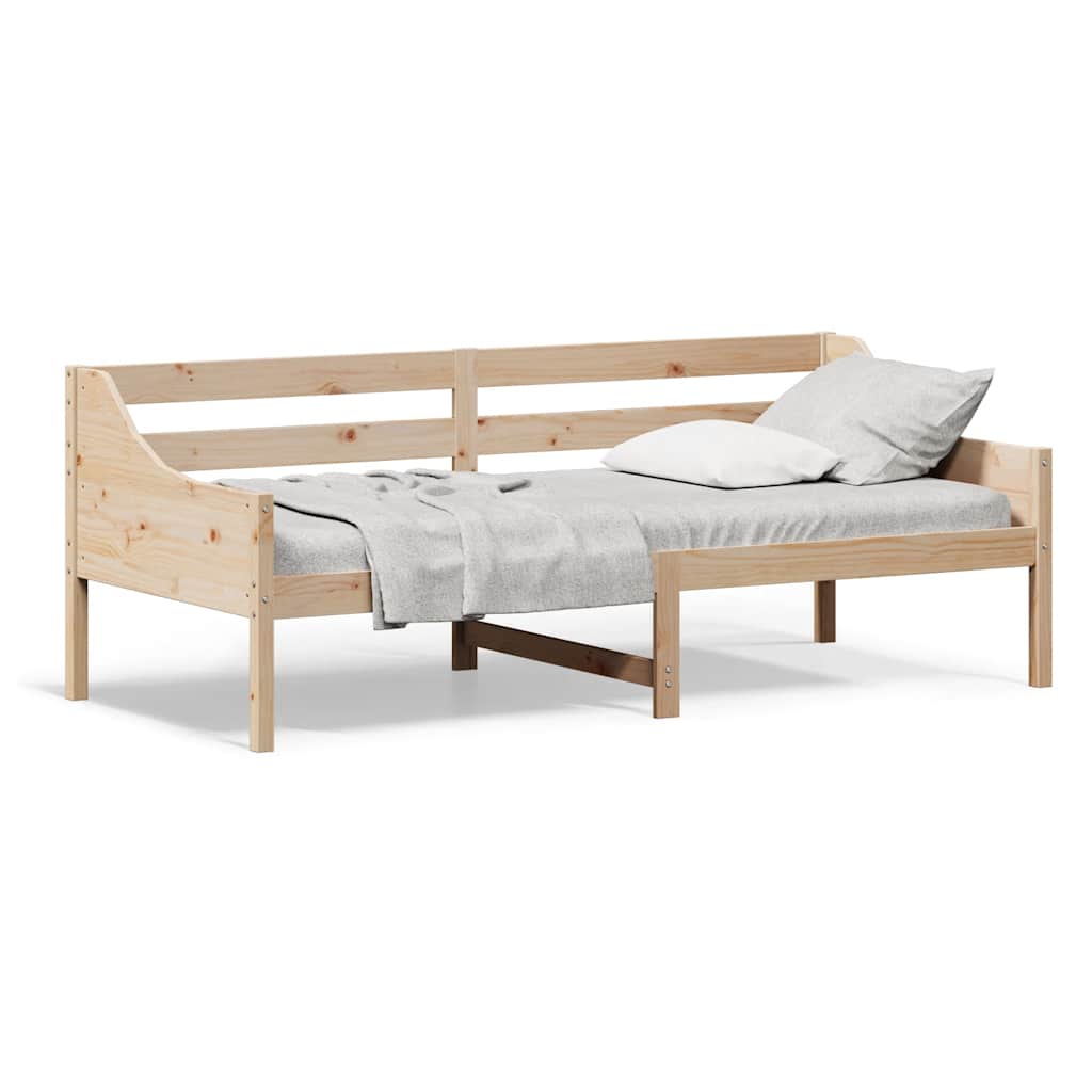 Day Bed without Mattress Solid Wood Pine Natural 80 cm 200 cm