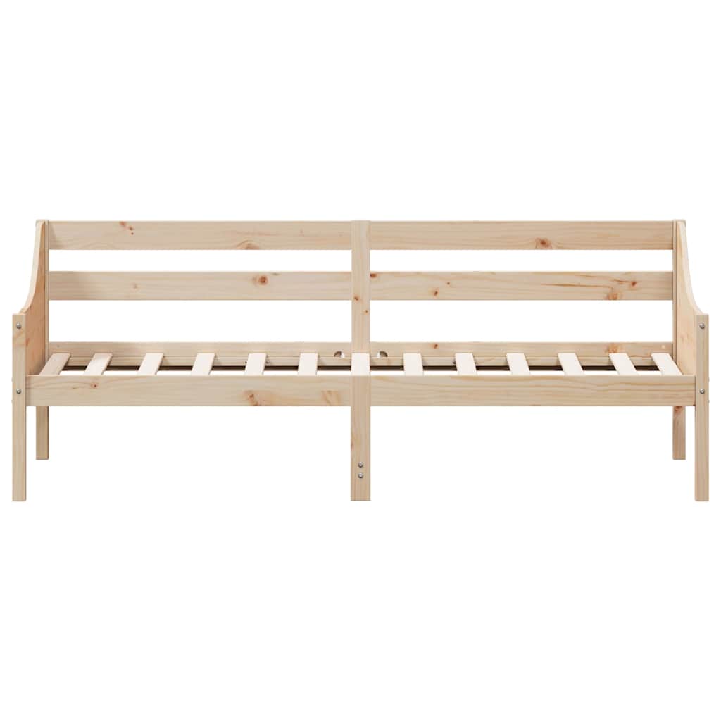 Day Bed without Mattress Solid Wood Pine Natural 80 cm 200 cm
