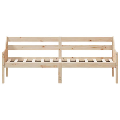 Day Bed without Mattress Solid Wood Pine Natural 80 cm 200 cm