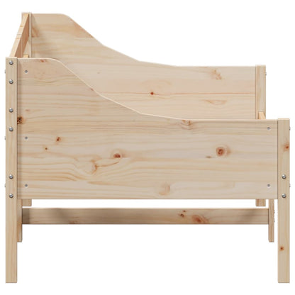 Day Bed without Mattress Solid Wood Pine Natural 80 cm 200 cm