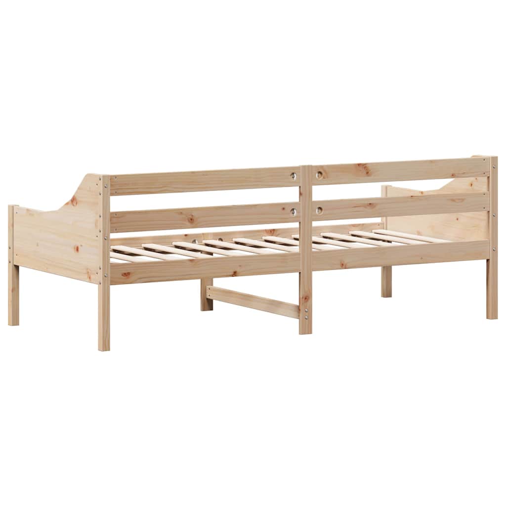 Day Bed without Mattress Solid Wood Pine Natural 80 cm 200 cm