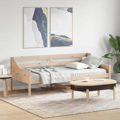 Day Bed without Mattress Solid Wood Pine Natural 80 cm 200 cm
