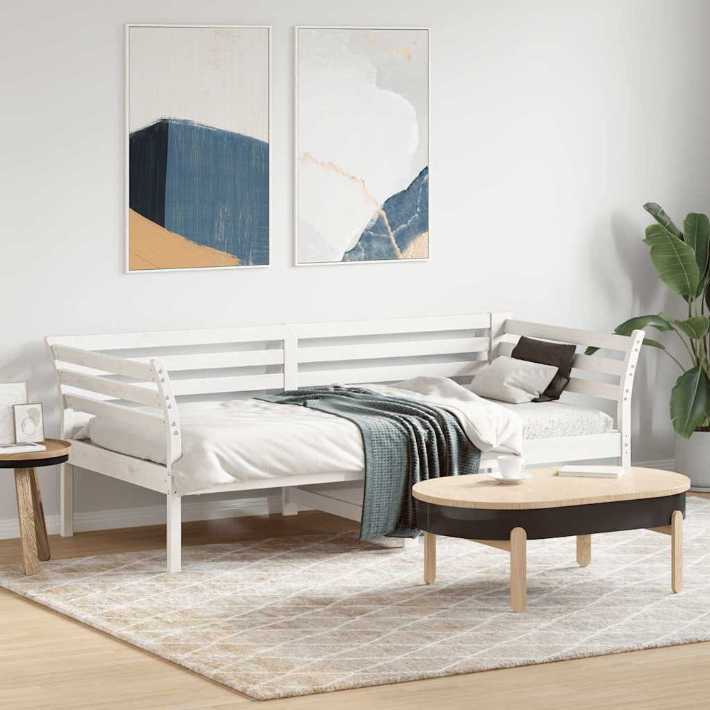 vidaXL Day Bed without Mattress Solid Wood Pine