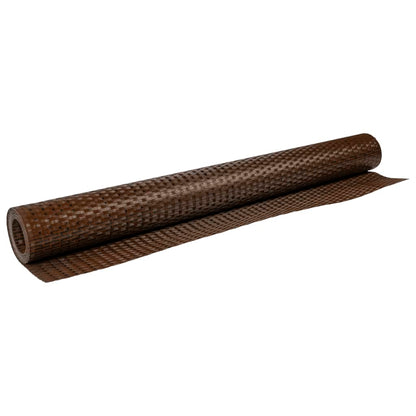 Balcony Screen 500x80 cm Poly Rattan Brown and black