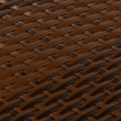 Balcony Screen 500x80 cm Poly Rattan Brown and black