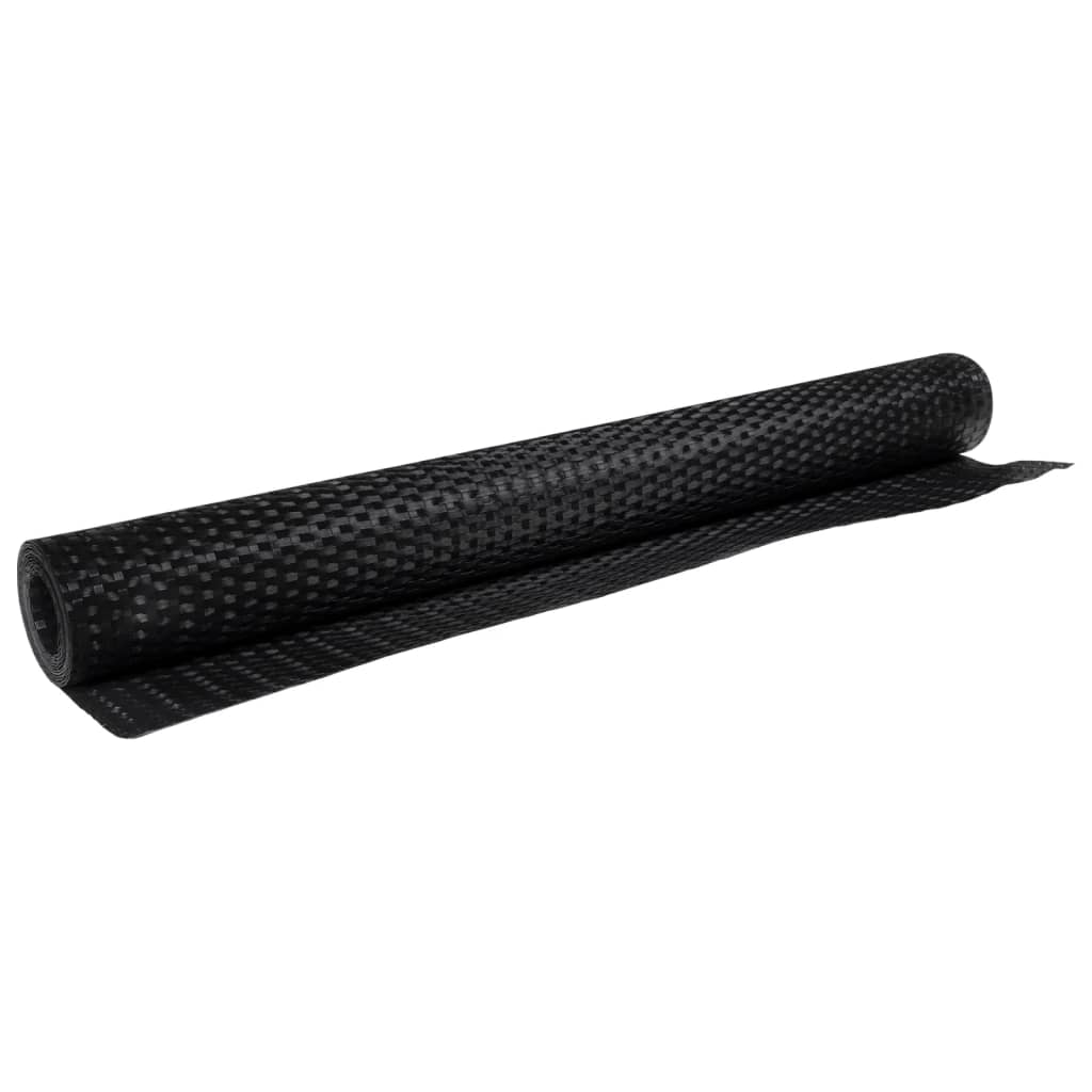 Balcony Screen 600x90 cm Poly Rattan Black