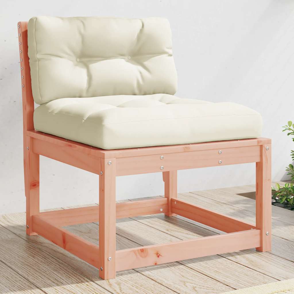 Garden Sofa Solid Wood Pine Natural douglas with cushions 1