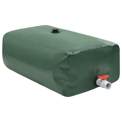 Water Tank with Tap Foldable PVC Green 360 l