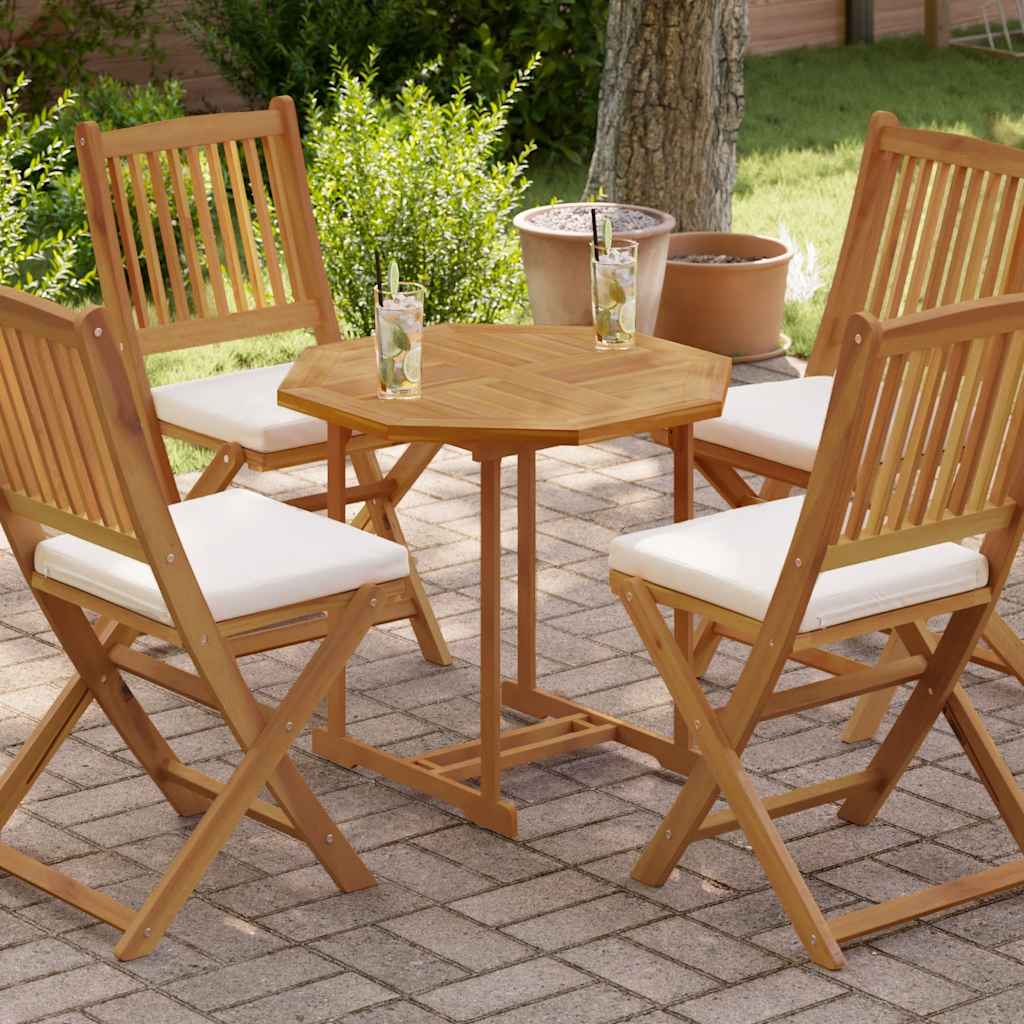 Table Top Solid Teak Wood 2,5 cm 40 cm 70 cm 70 cm Octagonal