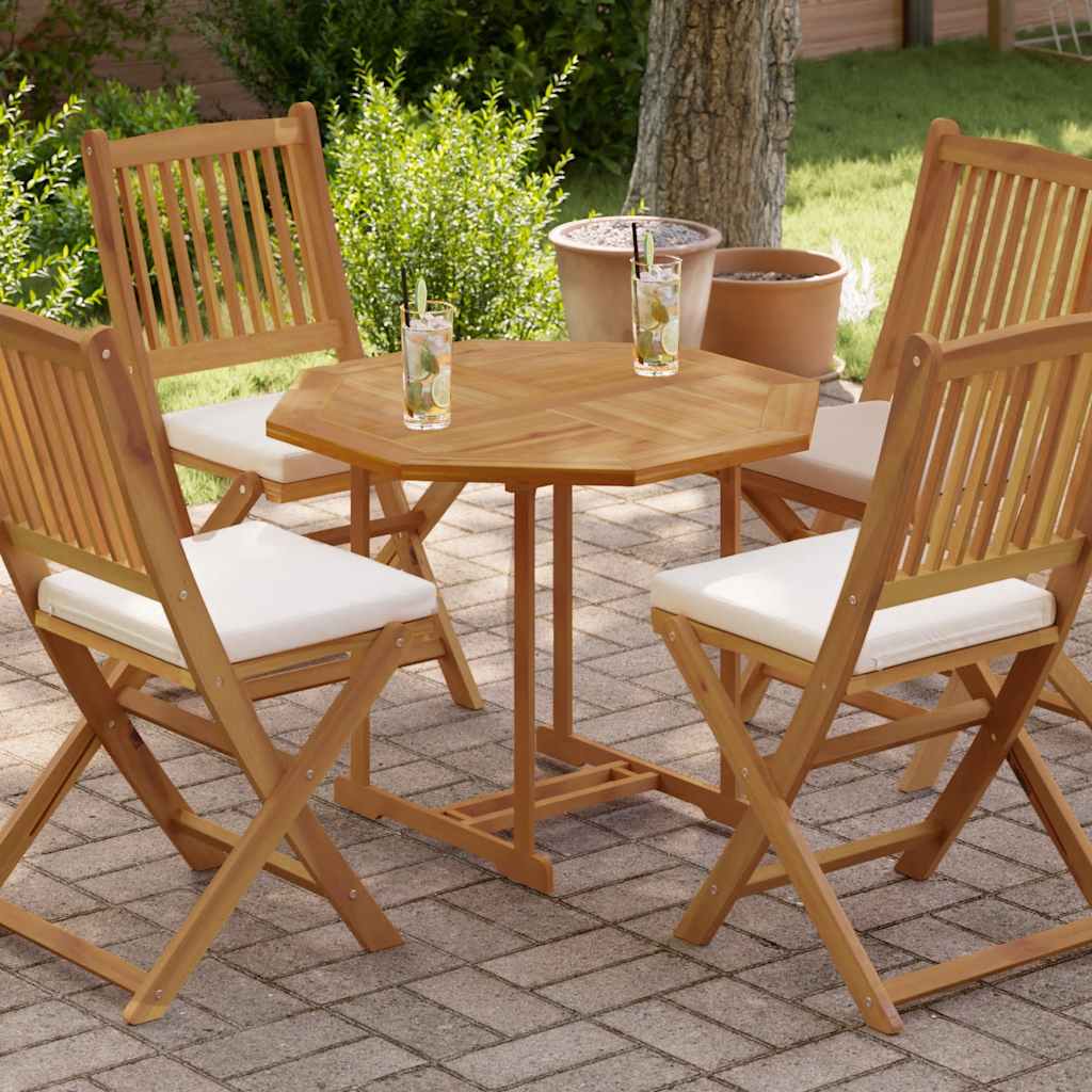 Table Top Solid Teak Wood 2,5 cm 40 cm 80 cm 80 cm Octagonal