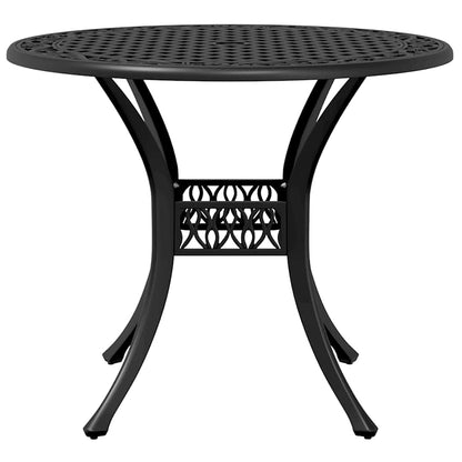 vidaXL 5 Piece Garden Dining Set Black Cast Aluminium 4