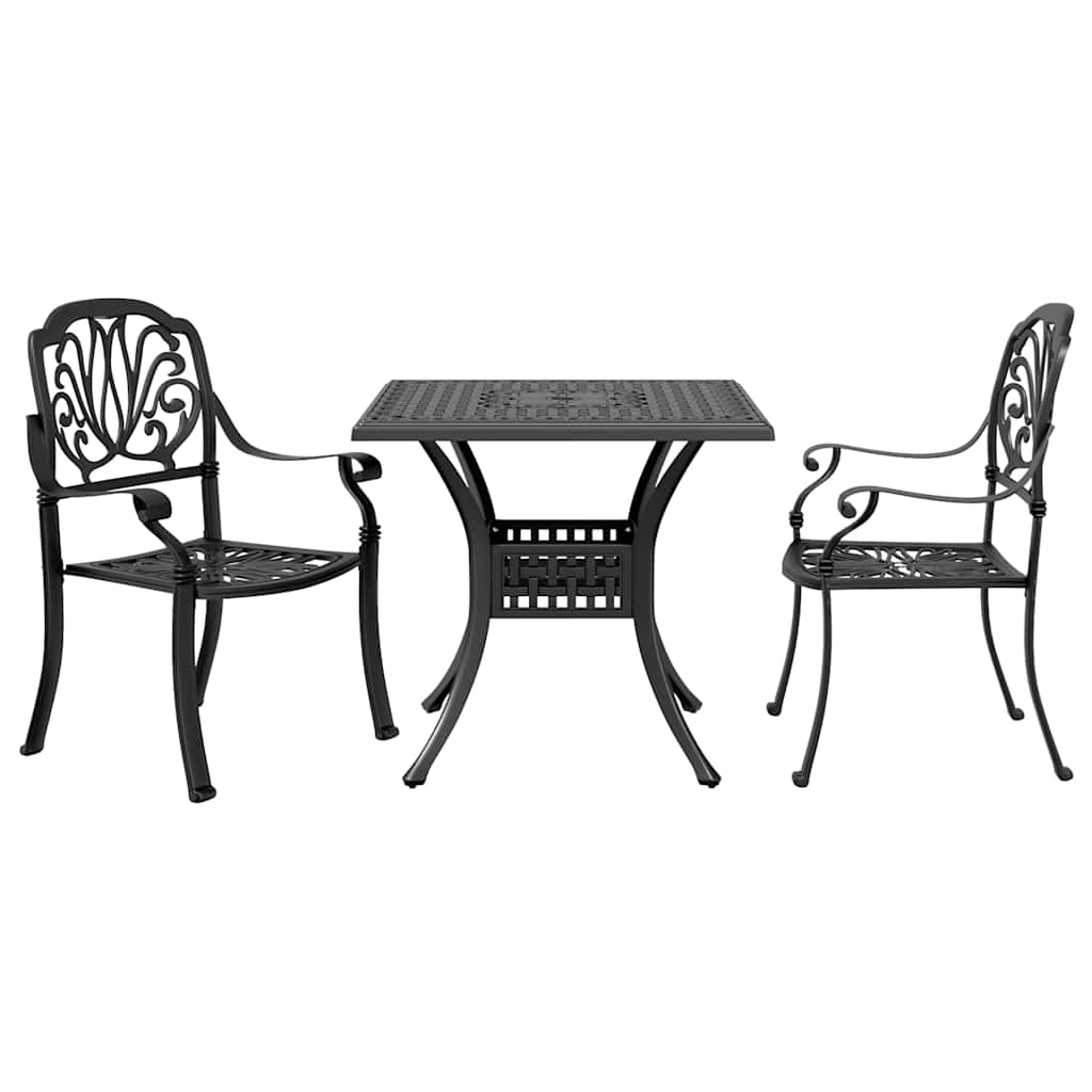3 Piece Bistro Set Cast Aluminium 2