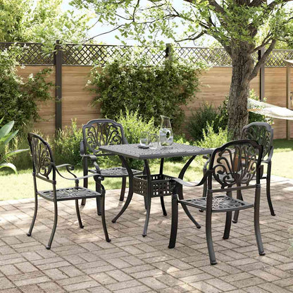 3 Piece Bistro Set Cast Aluminium 4