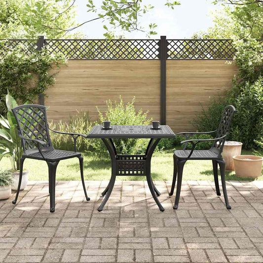 3 Piece Bistro Set Cast Aluminium 2