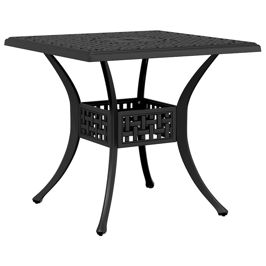 vidaXL 5 Piece Garden Dining Set Black Cast Aluminium 3