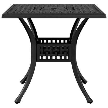 vidaXL 5 Piece Garden Dining Set Black Cast Aluminium 4