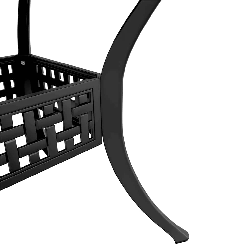 vidaXL 5 Piece Garden Dining Set Black Cast Aluminium 5