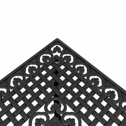 vidaXL 5 Piece Garden Dining Set Black Cast Aluminium 6