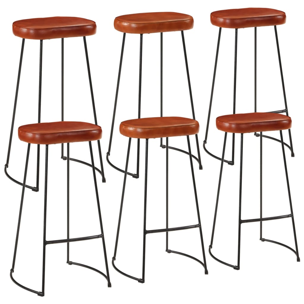 vidaXL 7 Piece Bar Set Solid Rough Wood Mango and Metal 2